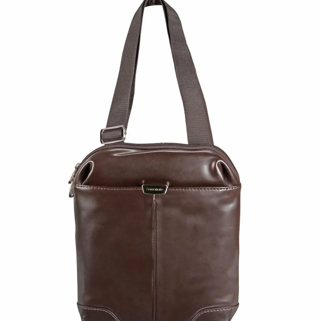 Hot Samsonite S-Oulite LTH Crossover Umhängetasche Leder 25 cm Tabletfach dark brown