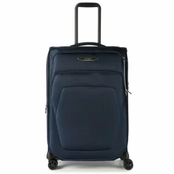 Samsonite Weichgepäck|4-Rollen Koffer<Spark Sng Eco 4 Rollen Trolley 67 cm mit Dehnfalte midnight blue