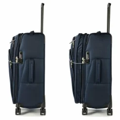 Samsonite Weichgepäck|4-Rollen Koffer<Spark Sng Eco 4 Rollen Trolley 67 cm mit Dehnfalte midnight blue