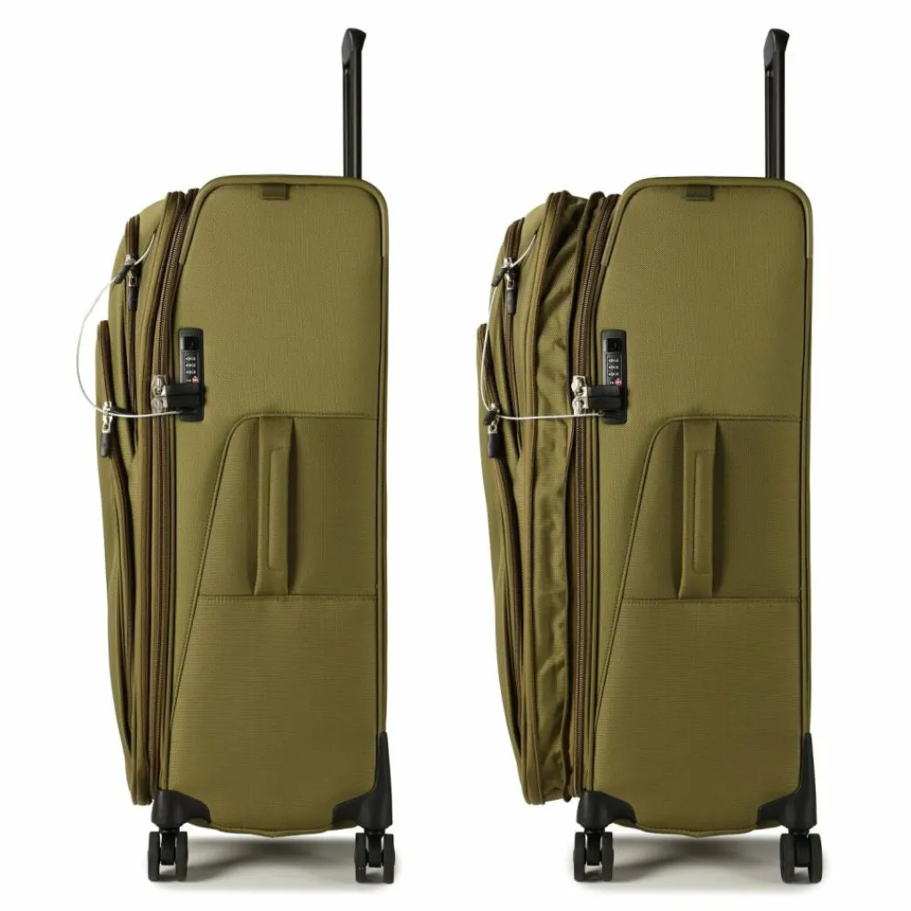 Clearance Samsonite Spark Sng Eco 4 Rollen Trolley 79 cm mit Dehnfalte olive