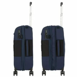 Samsonite Weichgepäck Kabinengepäck|4-Rollen Kabinentrolleys<Vaycay 4 Rollen Kabinentrolley 55 cm mit Dehnfalte navy blue