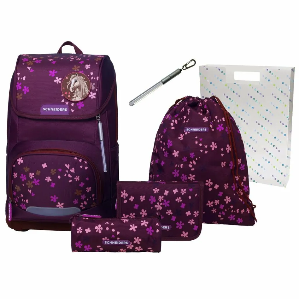 Schneiders Schulranzen & Sets<Ergoplus Schulranzen-Set 8-teilig dark red