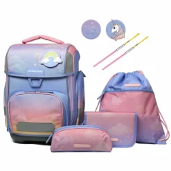 New Schneiders Isabeau x Ergolite Schulranzen-Set 6-teilig light blue