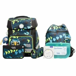 New School-Mood Champion Maxx Pro Mila Schulranzen-Set 7-teilig Rennwagen