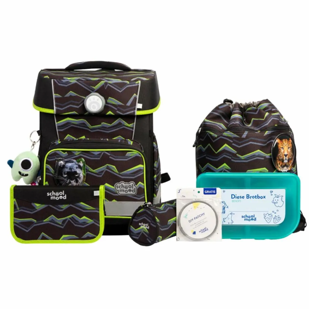 School-Mood Schulranzen & Sets<Champion Pro Schulranzen-Set 7-teilig Raubkatze