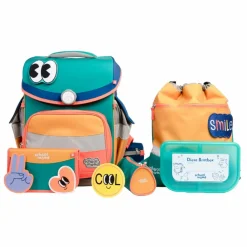 Outlet School-Mood Timeless Pro Schulranzen-Set 7-teilig Happy Colours Collection 1