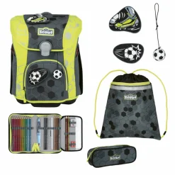 Outlet Scout Micro Schulranzen-Set 7-teilig Soccer Star