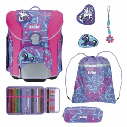 Clearance Scout Micro Schulranzen-Set 5-teilig Pony Love