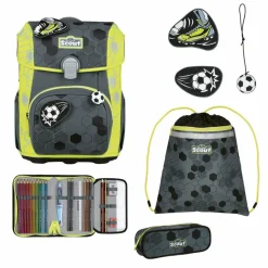 Discount Scout Neo Exklusiv Superflash Extreme Schulranzen-Set 4-teilig Soccer Star