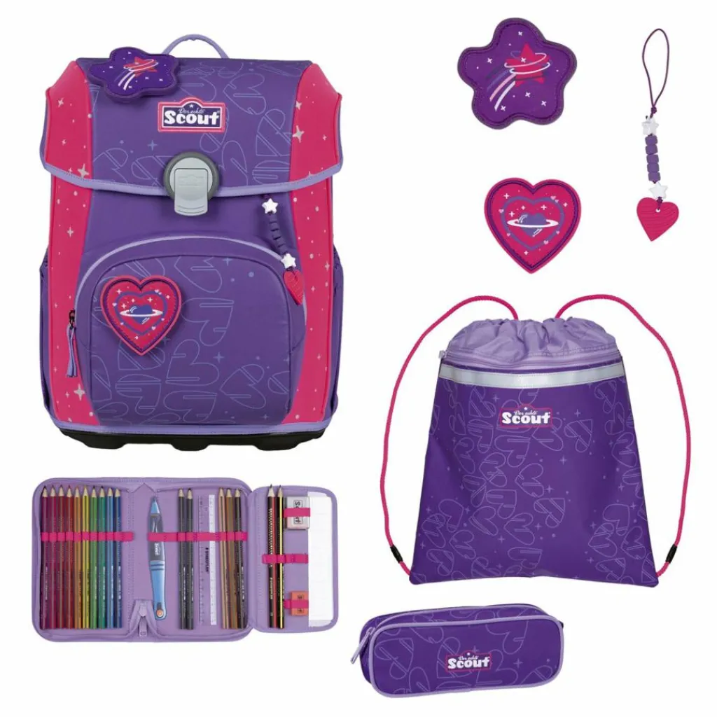 Scout Neo Exklusiv Superflash Extreme Schulranzen-Set 4-teilig