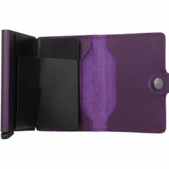 New Secrid Miniwallet Crisple Kreditkartenetui Geldbörse RFID Leder 6,5 cm purple