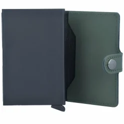Discount Secrid Miniwallet Kreditkartenetui RFID Schutz Leder 6.5 cm green black