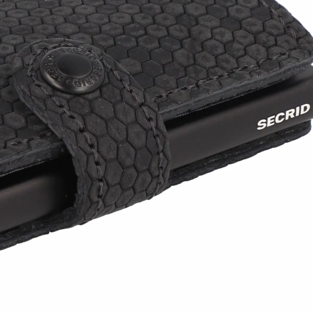 Discount Secrid Miniwallet Kreditkartenetui RFID Schutz Leder 6.5 cm black