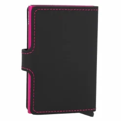 Secrid Visitenkartenetuis<Miniwallet Kreditkartenetui RFID Schutz Leder 6.5 cm black fuchsia