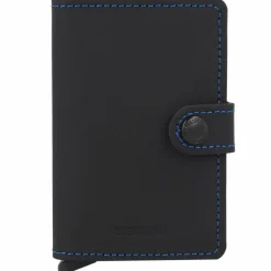 Clearance Secrid Miniwallet Kreditkartenetui RFID Schutz Leder 6.5 cm black & blue