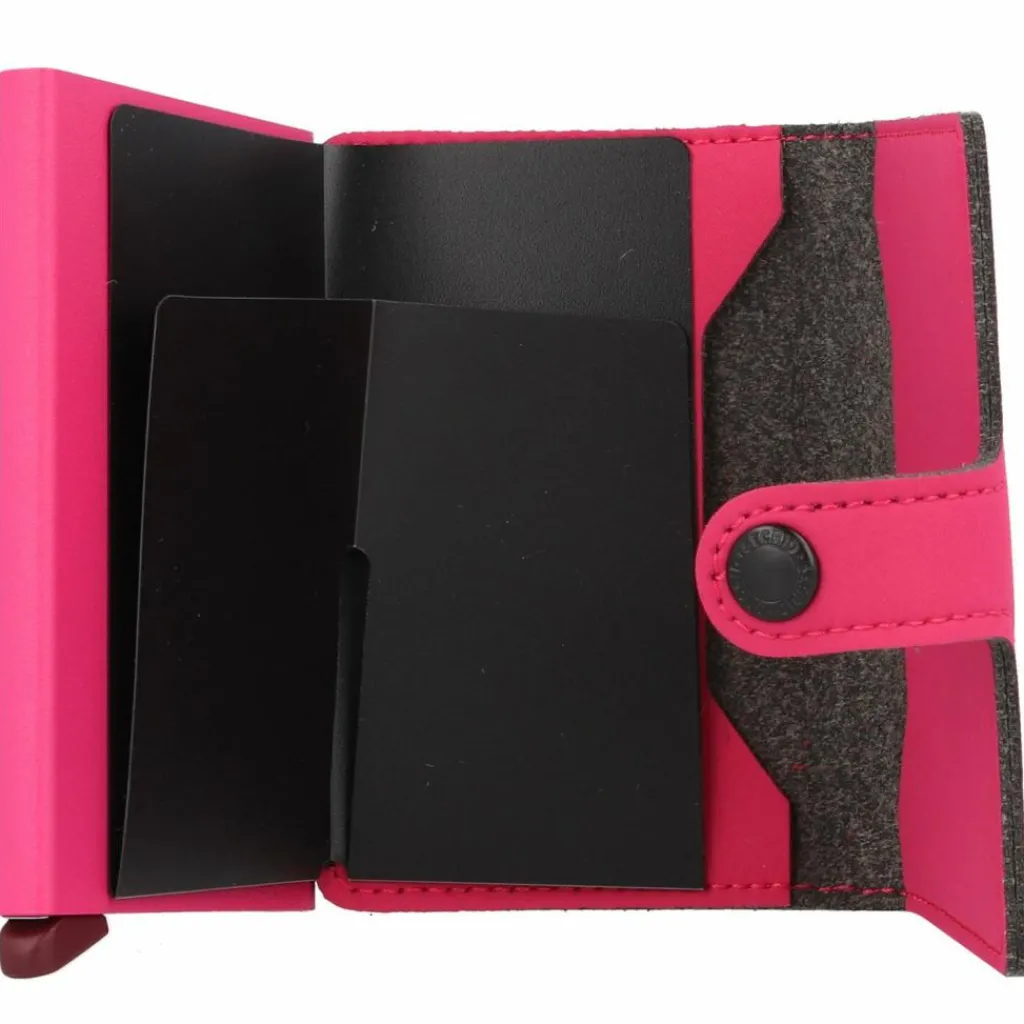 Clearance Secrid Miniwallet Kreditkartenetui RFID Leder 6 cm yard fuchsia