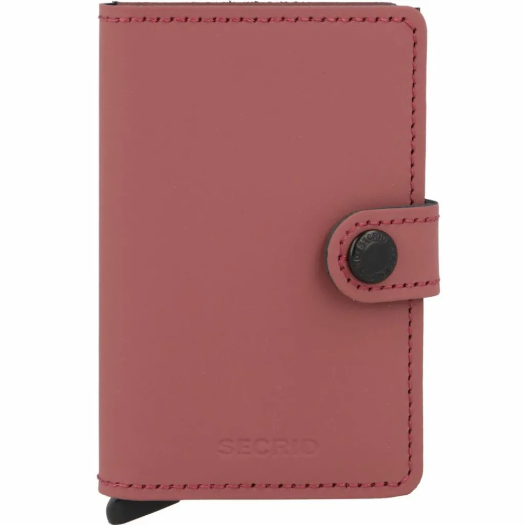Secrid Miniwallet Kreditkartenetui RFID Schutz Leder 6.5 cm rose