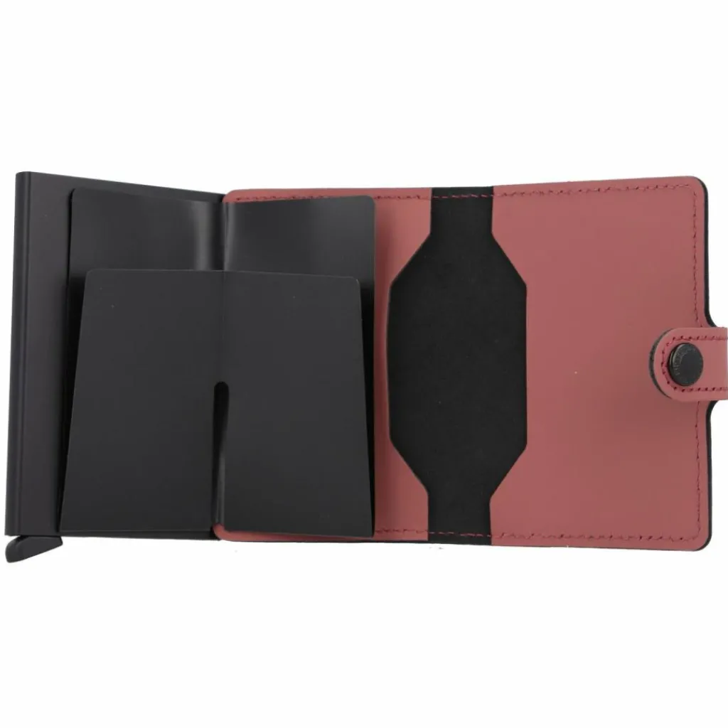 Secrid Miniwallet Kreditkartenetui RFID Schutz Leder 6.5 cm rose