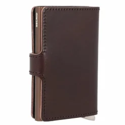 Secrid Visitenkartenetuis<Miniwallet Kreditkartenetui RFID Schutz Leder 6.5 cm dark brown
