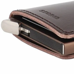 Secrid Visitenkartenetuis<Miniwallet Kreditkartenetui RFID Schutz Leder 6.5 cm dark brown