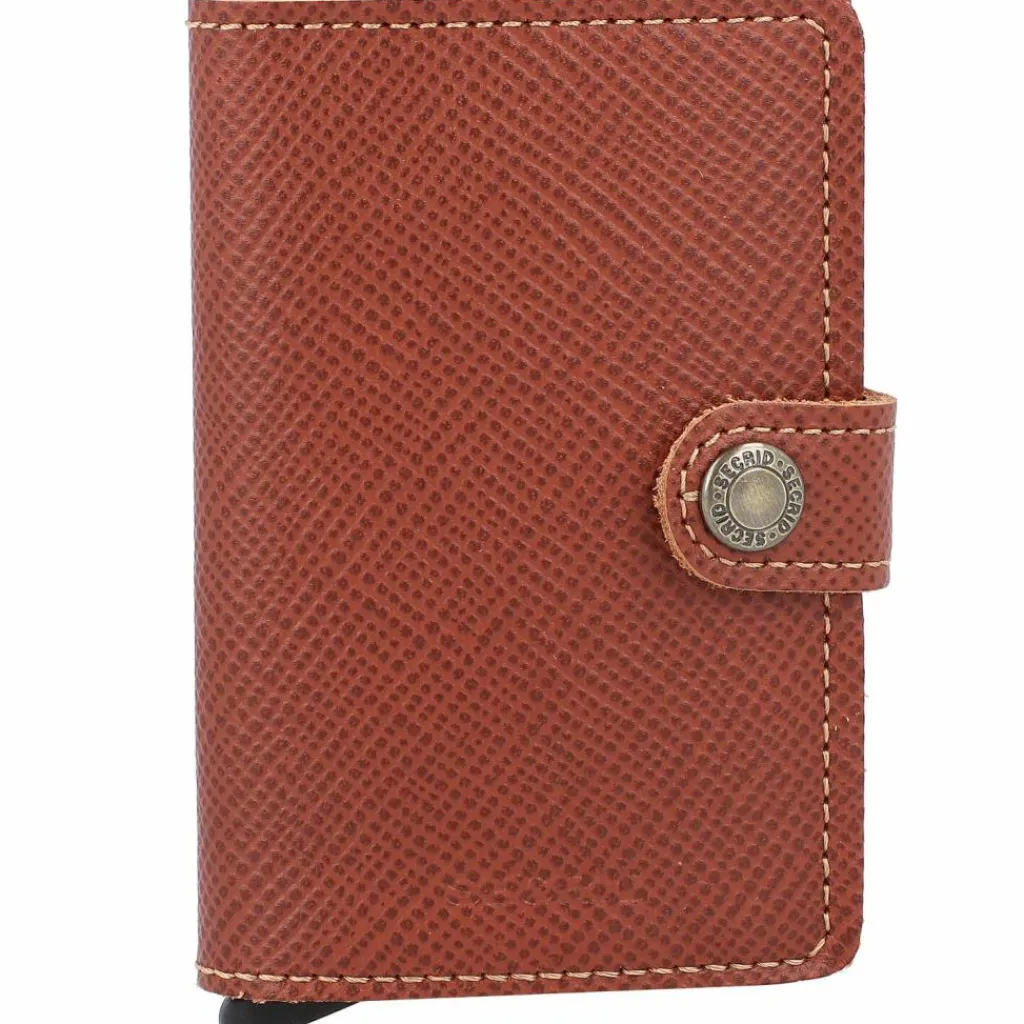 Discount Secrid Miniwallet Saffiano Kreditkartenetui RFID Leder 6,5 cm caramel
