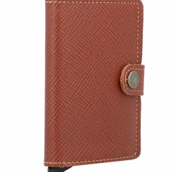 Discount Secrid Miniwallet Saffiano Kreditkartenetui RFID Leder 6,5 cm caramel