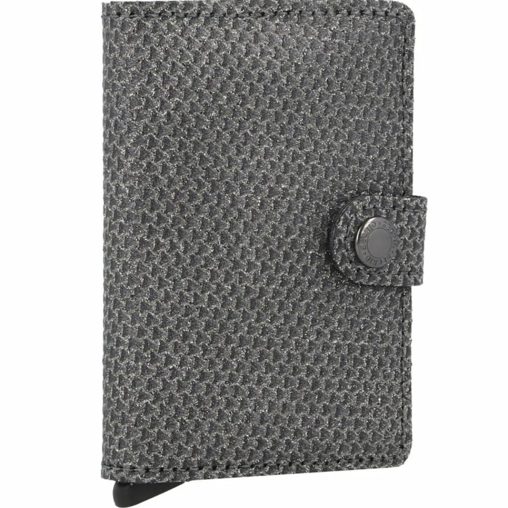 Secrid Visitenkartenetuis<Miniwallet Sparkle Kreditkartenetui RFID Schutz Leder 6 cm silver