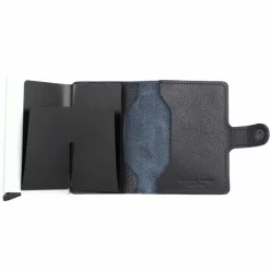Secrid Visitenkartenetuis<Miniwallet Vegetable Kreditkartenetui RFID Leder 6,5 cm navy-silver