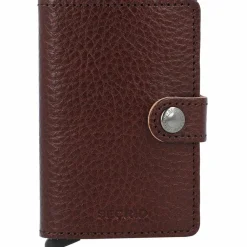 New Secrid Miniwallet Vegetable Kreditkartenetui RFID Leder 6,5 cm espresso-brown