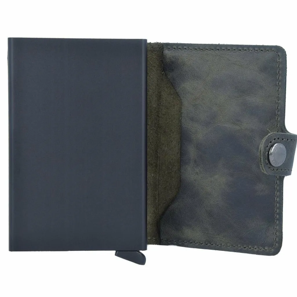 Sale Secrid Miniwallet Vintage Kreditkartenetui Geldbörse RFID Leder 6,5 cm olive black