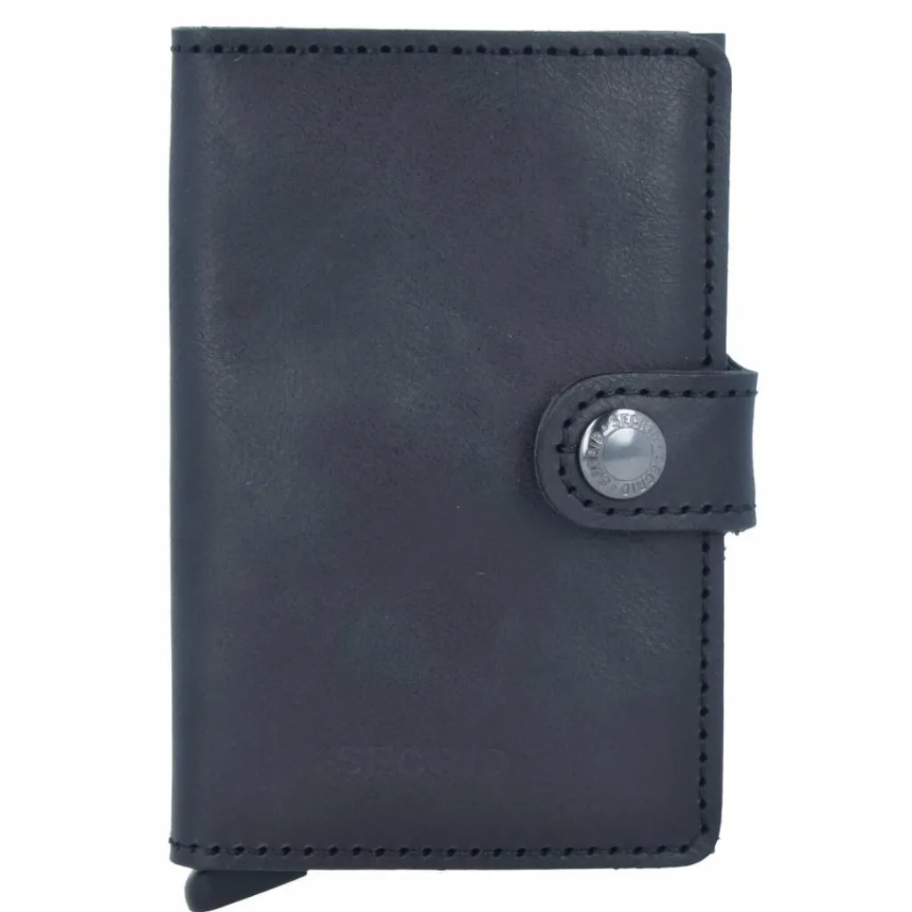 Secrid Visitenkartenetuis<Miniwallet Vintage Kreditkartenetui Geldbörse RFID Leder 6,5 cm black