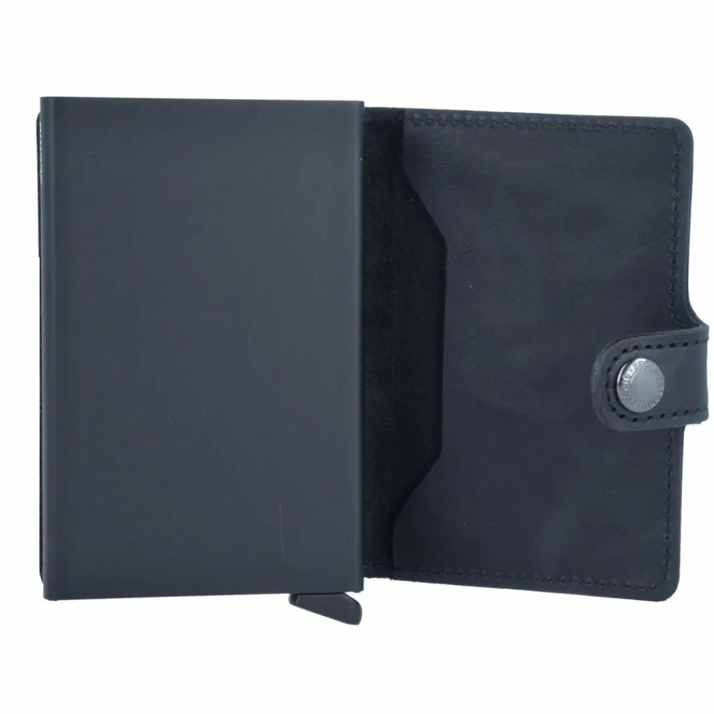 Secrid Visitenkartenetuis<Miniwallet Vintage Kreditkartenetui Geldbörse RFID Leder 6,5 cm black
