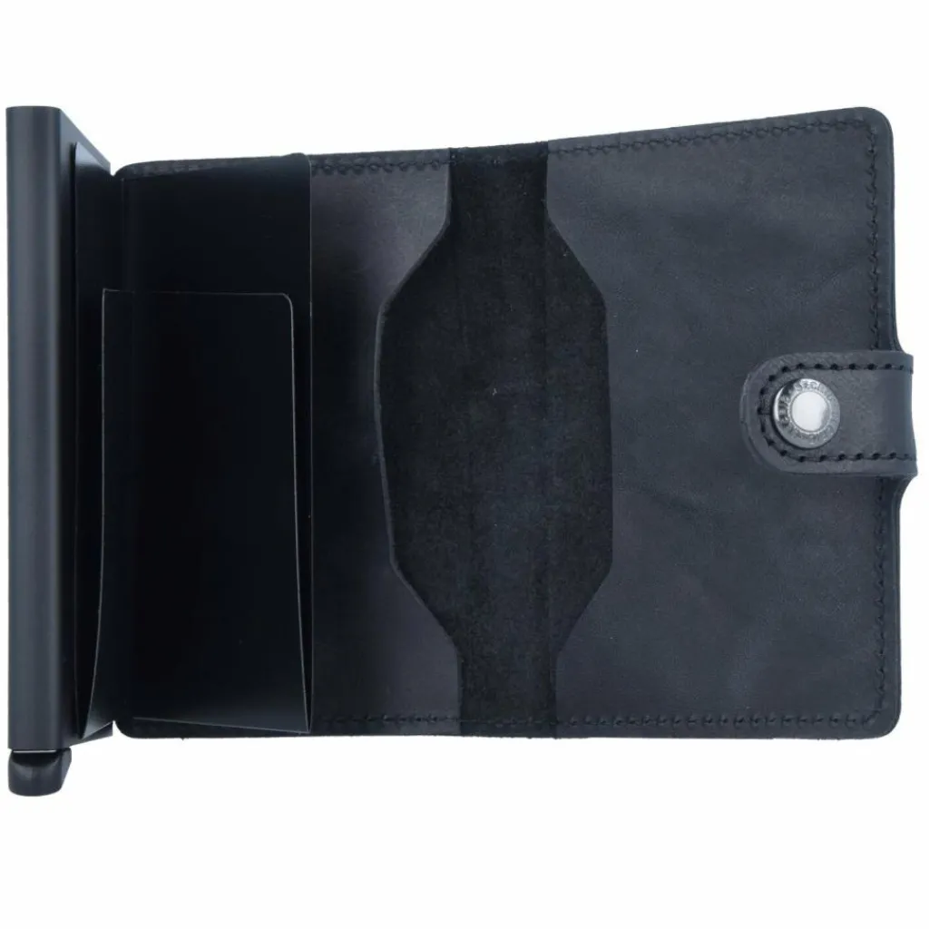 Secrid Visitenkartenetuis<Miniwallet Vintage Kreditkartenetui Geldbörse RFID Leder 6,5 cm black