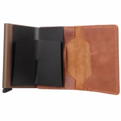 Secrid Slimwallet Kreditkartenetui RFID Schutz Leder 6.5 cm cognac-brown