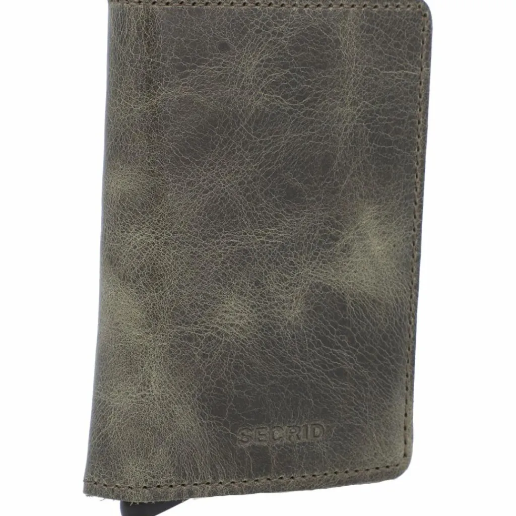Clearance Secrid Slimwallet Kreditkartenetui RFID Schutz Leder 6.5 cm olive-black