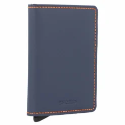 Secrid Visitenkartenetuis<Slimwallet Matte Kreditkartenetui Geldbörse RFID Leder 6,5 cm nightblue orange