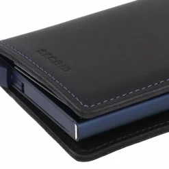 Secrid Visitenkartenetuis<Slimwallet Original Kreditkartenetui Geldbörse RFID Leder 6,5 cm black-navy