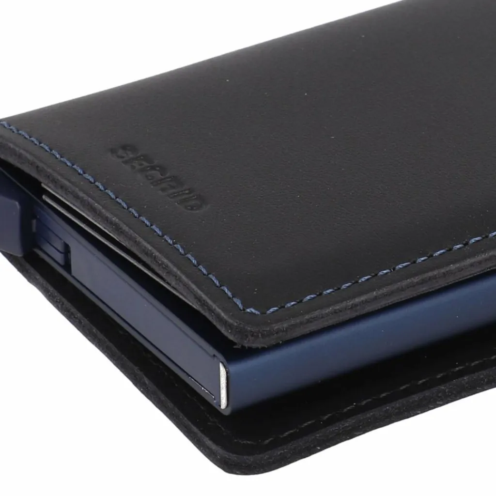 Secrid Visitenkartenetuis<Slimwallet Original Kreditkartenetui Geldbörse RFID Leder 6,5 cm black-navy