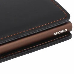 New Secrid Slimwallet Original Kreditkartenetui Geldbörse RFID Leder 6,5 cm black-brown