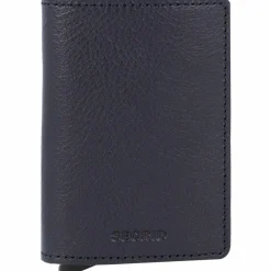 Secrid Slimwallet Vegetable Kreditkartenetui RFID Leder 7 cm navy-silver