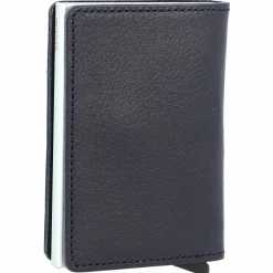 Secrid Slimwallet Vegetable Kreditkartenetui RFID Leder 7 cm navy-silver
