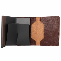Secrid Visitenkartenetuis<Slimwallet Vegetable Kreditkartenetui RFID Leder 7 cm espresso-brown