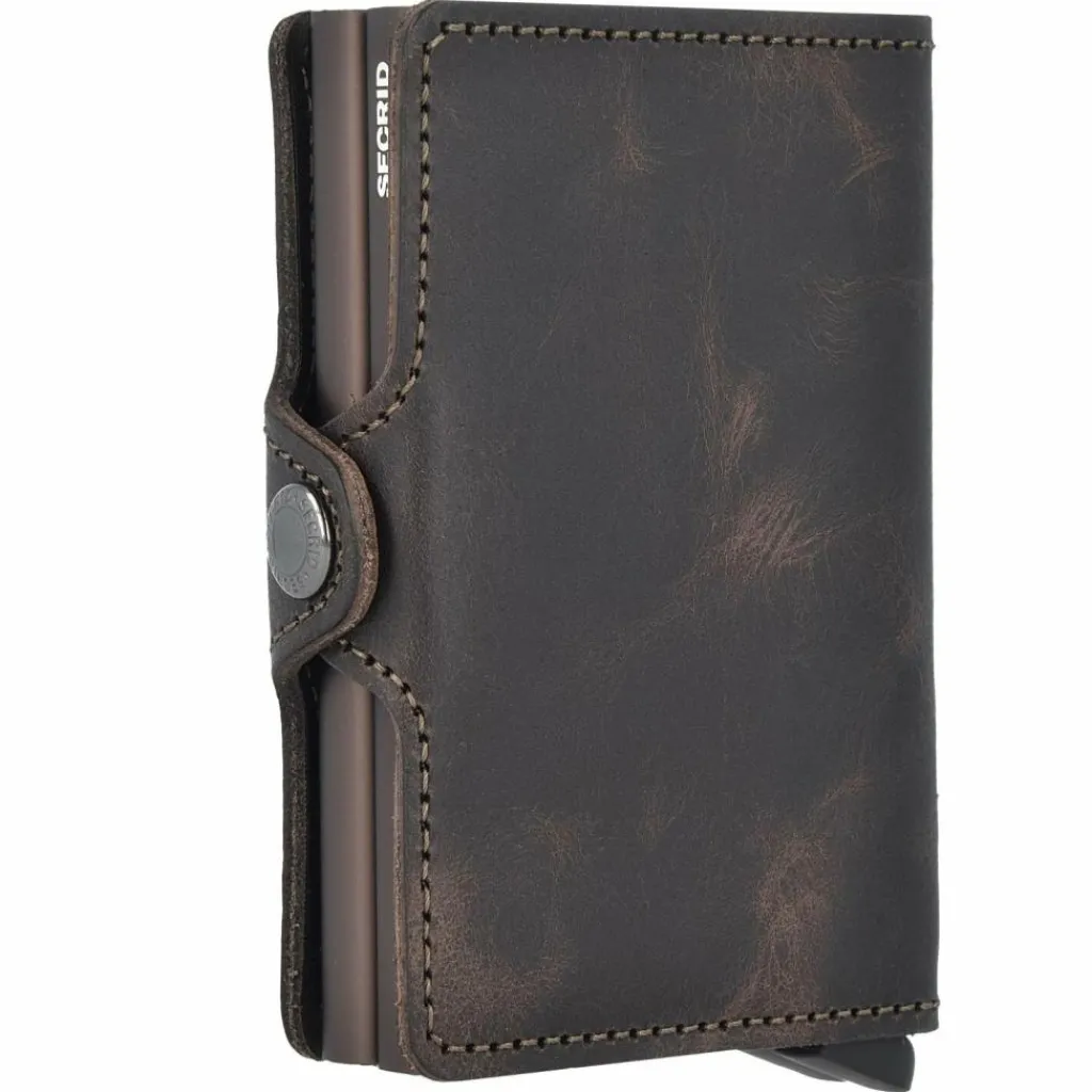 Secrid Visitenkartenetuis<Twinwallet Vintage Kreditkartenetui RFID Leder 6,5 cm chocolate