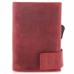 Discount SecWal Kreditkartenetui Geldbörse RFID Leder 9 cm rot