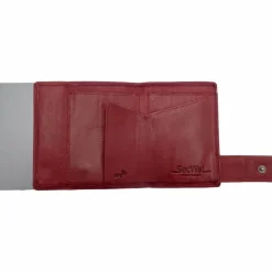 Best SecWal 1 Kreditkartenetui Geldbörse RFID Leder 9 cm rot