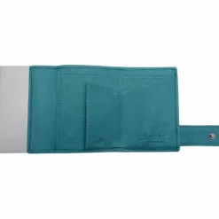 SecWal Visitenkartenetuis<1 Kreditkartenetui Geldbörse RFID Leder 9 cm türkis