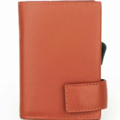 Clearance SecWal 1 Kreditkartenetui Geldbörse RFID Leder 9 cm orange