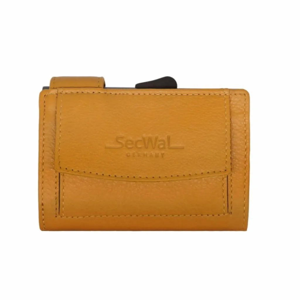 SecWal Visitenkartenetuis<2 Kreditkartenetui Geldbörse RFID Leder 9 cm gelb