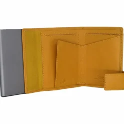 SecWal Visitenkartenetuis<2 Kreditkartenetui Geldbörse RFID Leder 9 cm gelb