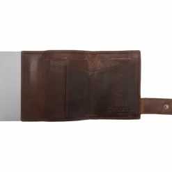SecWal Visitenkartenetuis<2 Kreditkartenetui Geldbörse RFID Leder 9 cm braun